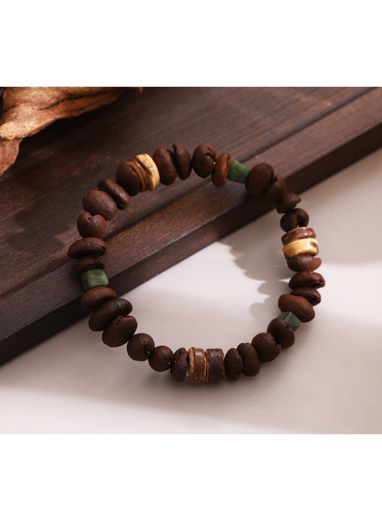 LATEEN Coffee color Beaded Bracelet Light Design Fashion Hand Jewelry for Women - Image 2